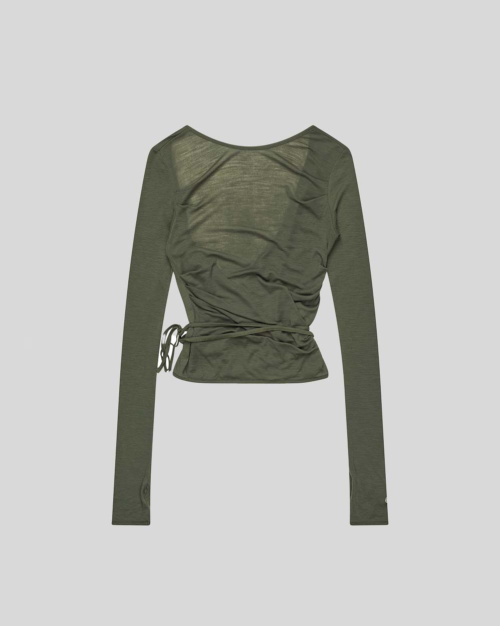 Kernemilk Olive Green Luna Wrap Blouse