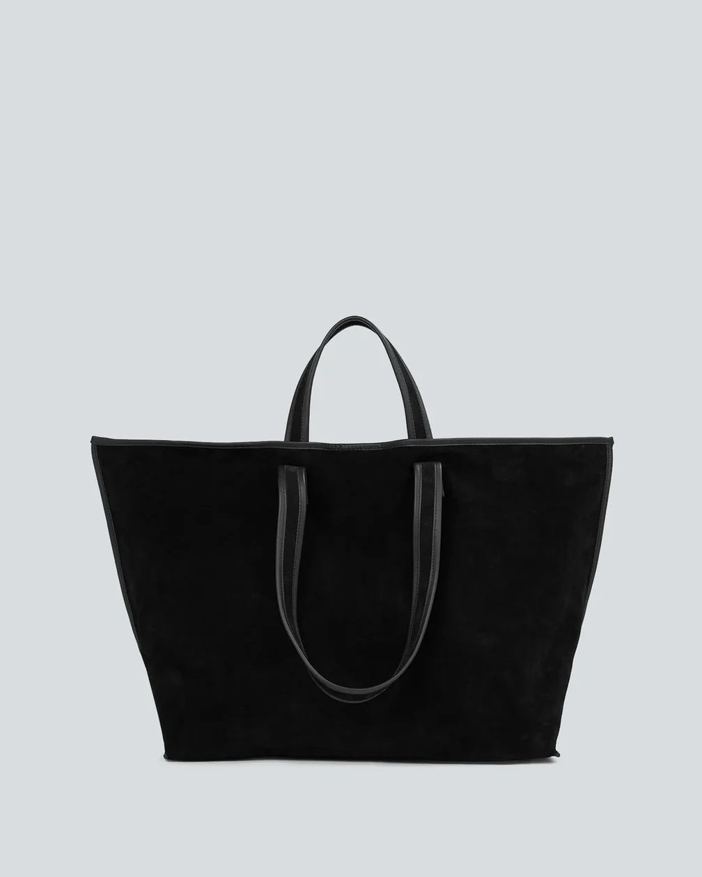 Kassl Editions Black Tote Suede Bag