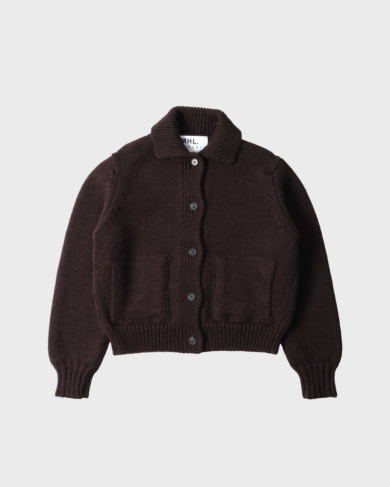 MHL Dark Brown Bomber Cardigan