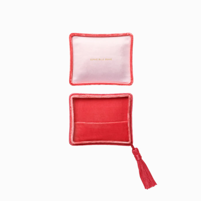 Sophie Bille Brahe Velvet Tulipe Rouge Jewelry Box