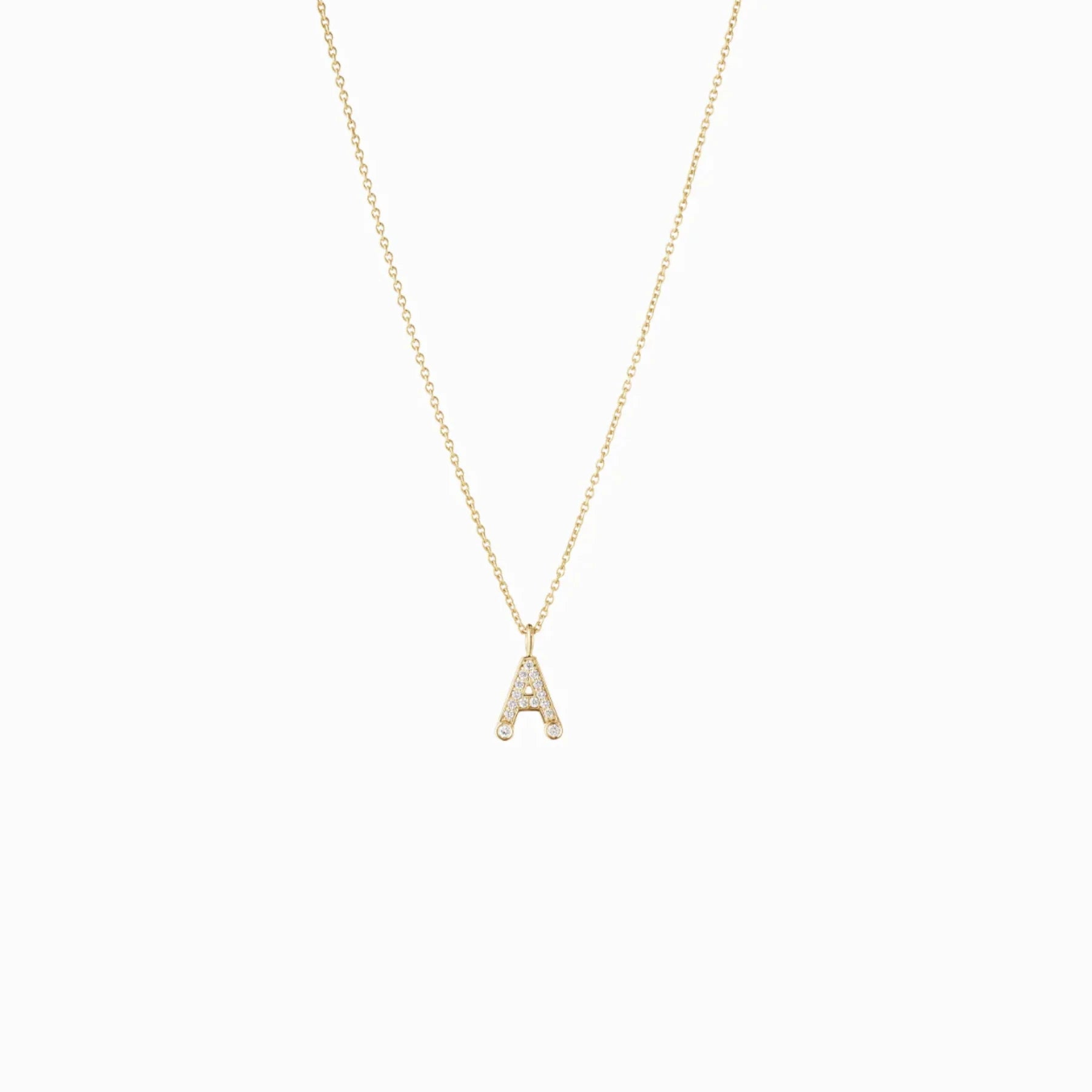 Sophie Bille Brahe Simple Letter A Necklace