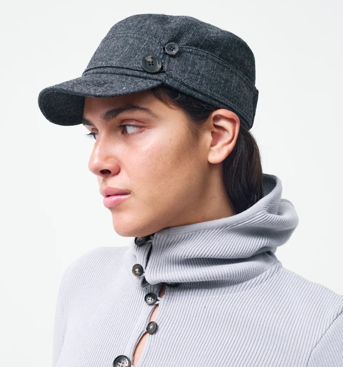 Kernemilk Dark Grey Bailey Cap