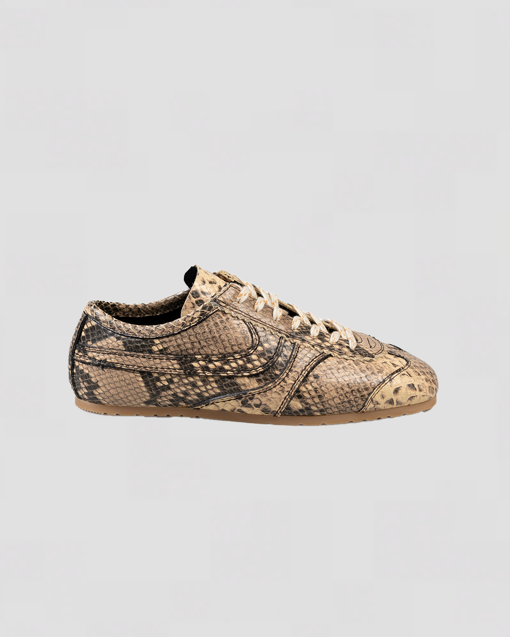 Dries Van Noten Beige Leather Sneakers