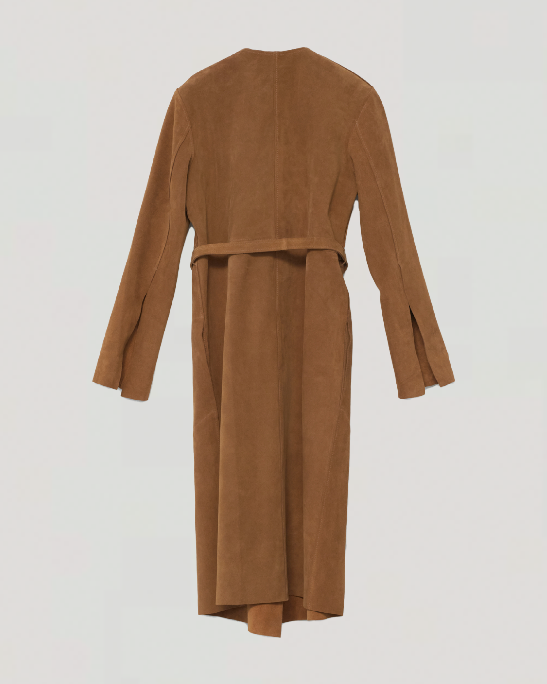 Af Agger Cognac Suede Coat