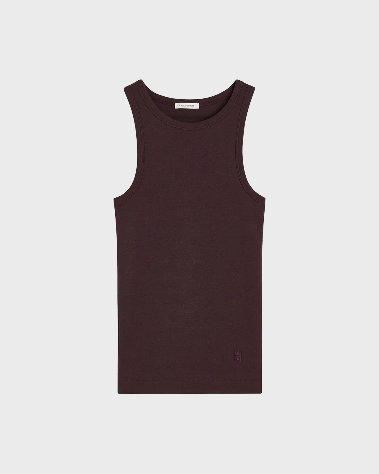 By Malene Birger Aubergine Mani Tank