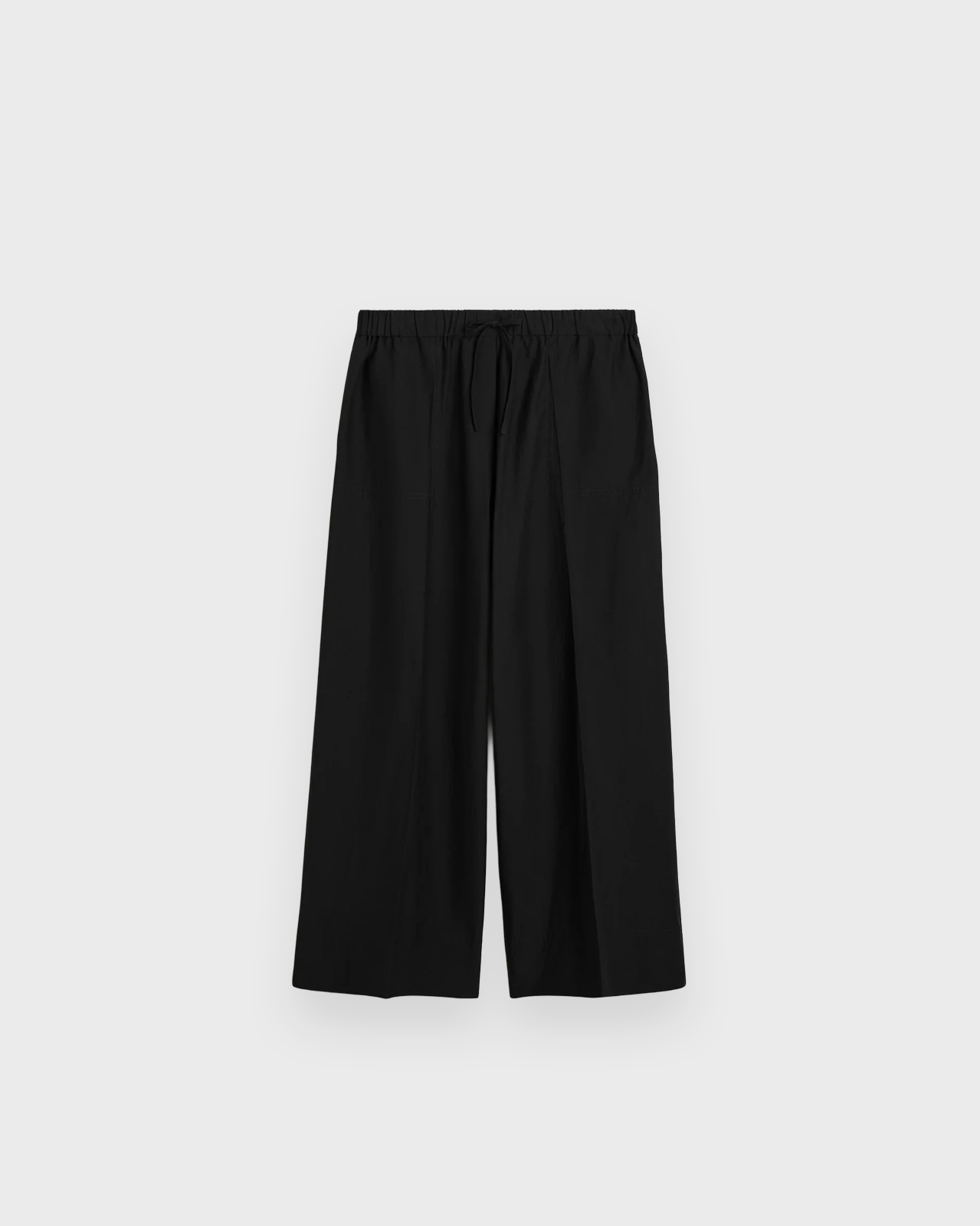Toteme Black Wide Summer Trousers