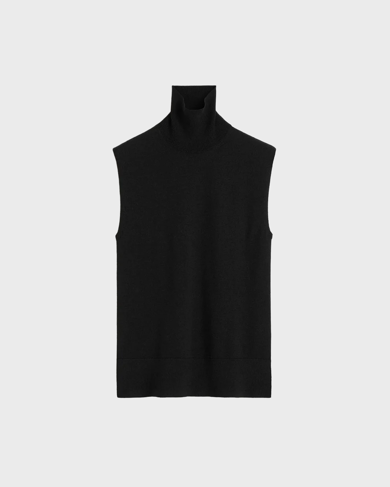 Toteme Black Sleeveless Fine Turleneck