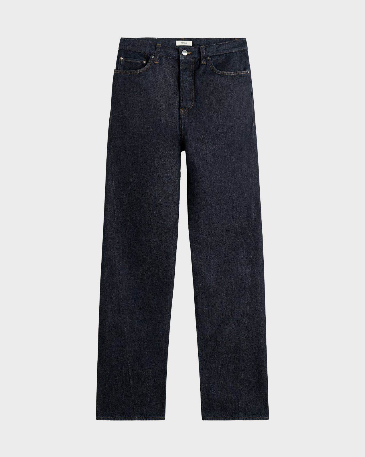 Toteme Rinsed Blue Twisted Seam Denim Full Length