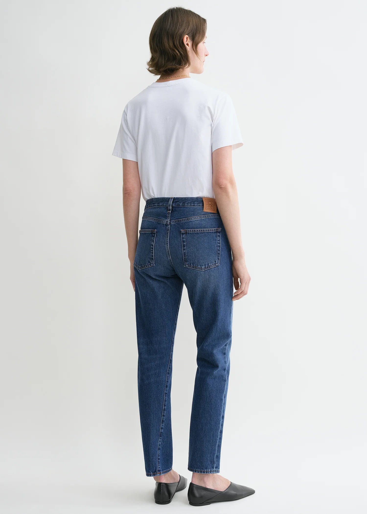 Toteme Washed Blue Twisted Seam Denim Jeans