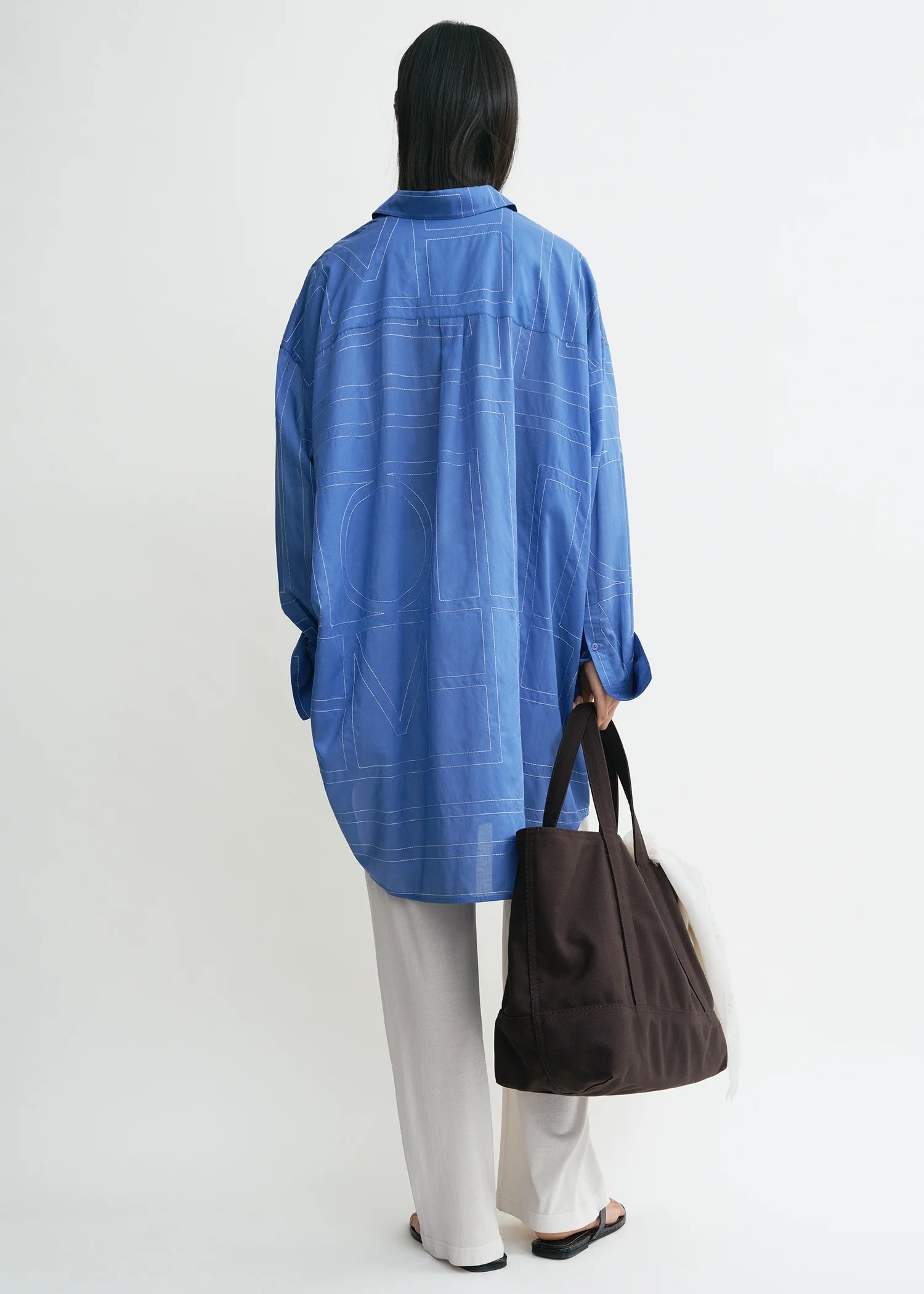 Toteme Cobalt Long Summer Shirt