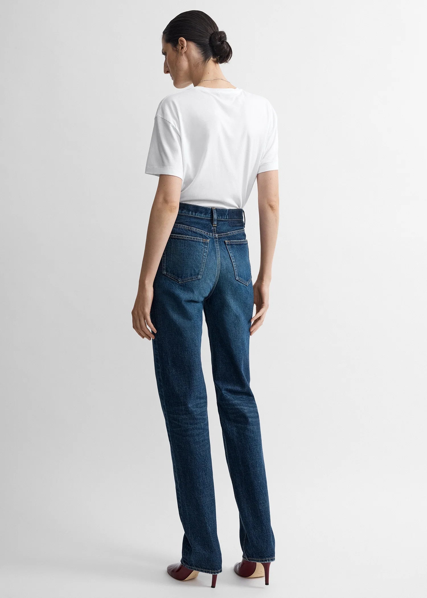 Toteme Faded Blue Classic Slim Denim Full Length Jeans
