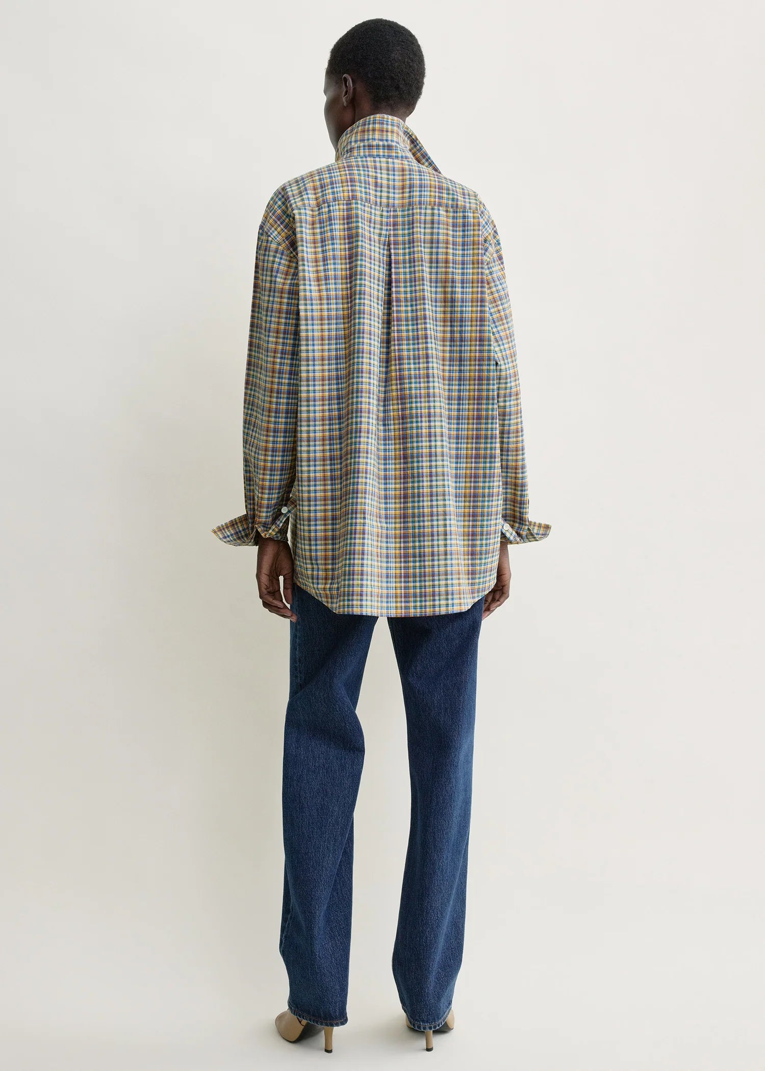 Toteme Blue/Orange Classic Check Shirt