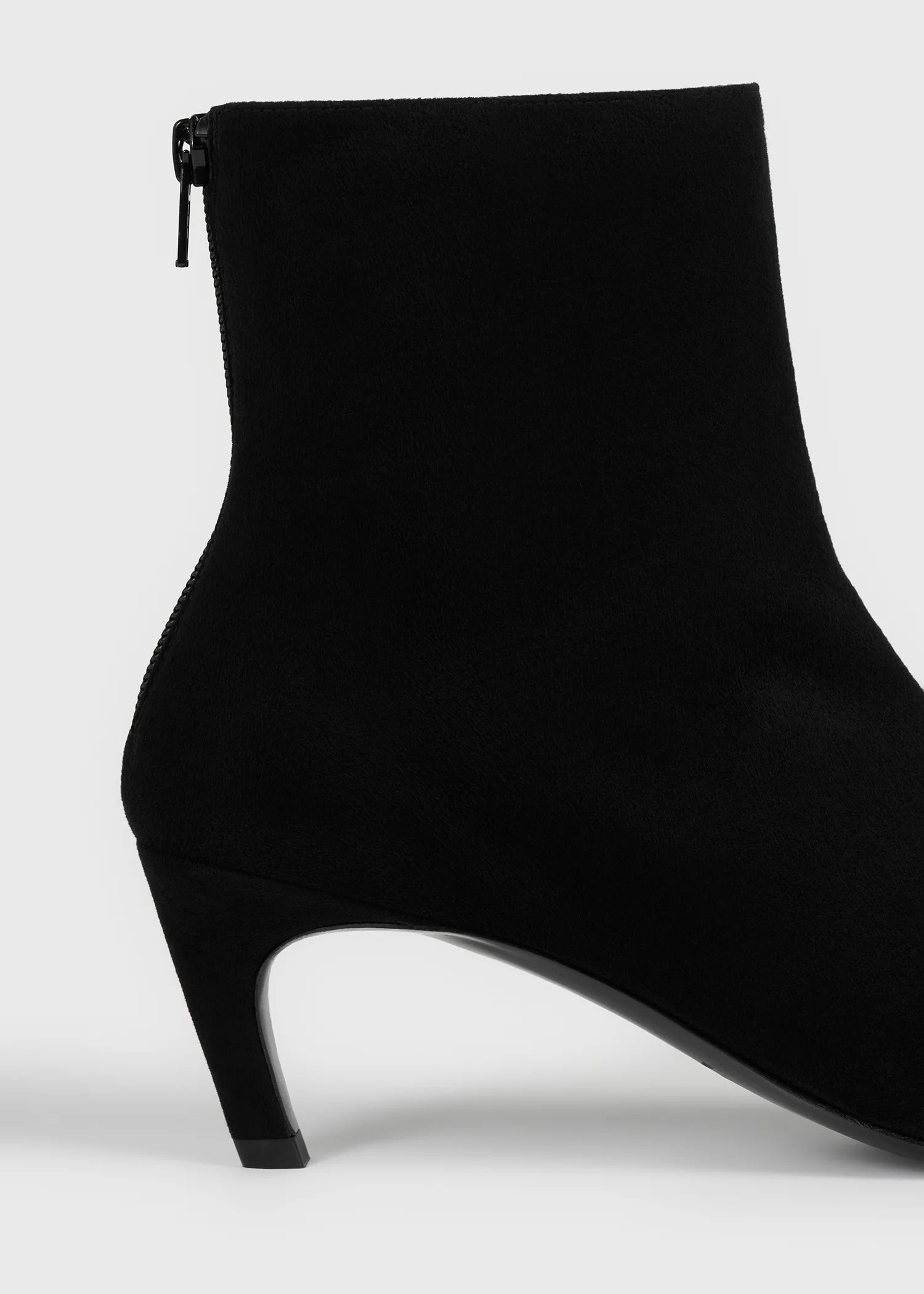 Toteme Black Soft Suede Ankle Boots