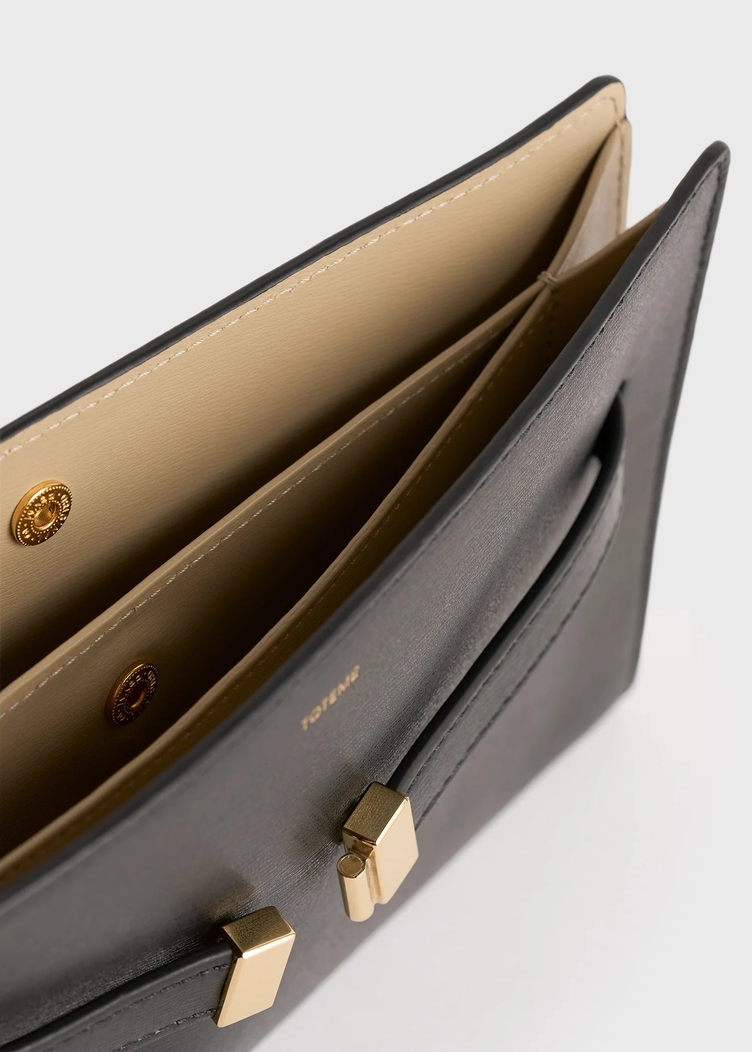 Toteme Black Belted Leather Corssbody