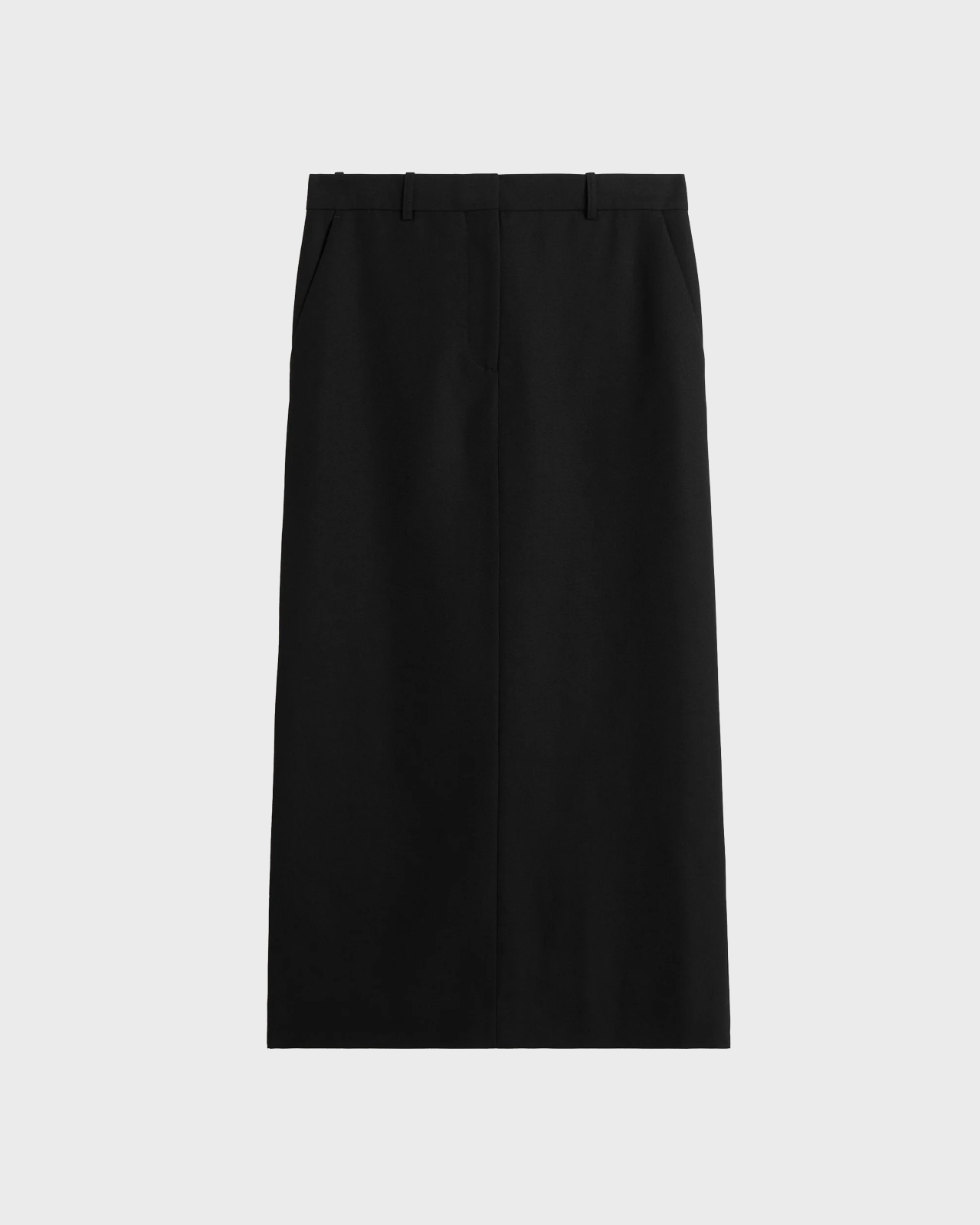 Toteme Black Low-waist Straight Skirt
