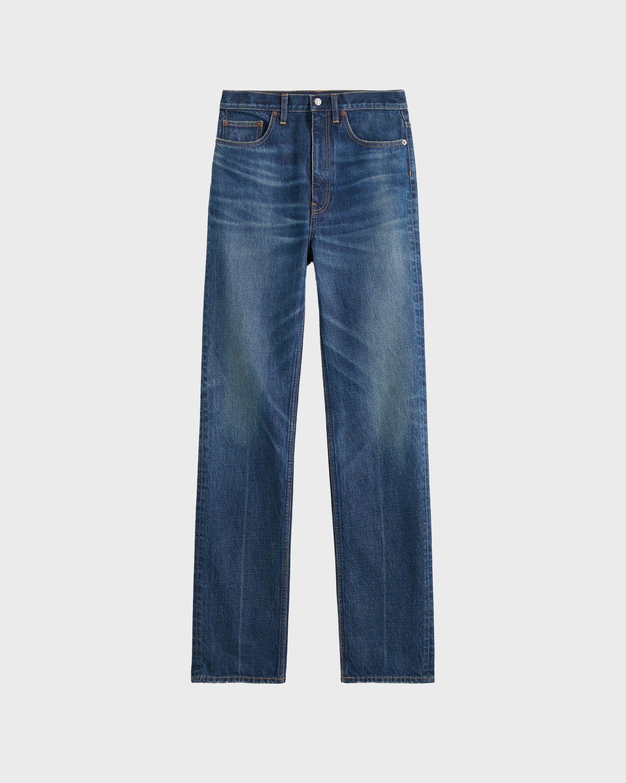 Toteme Faded Blue Classic Slim Denim Full Length Jeans