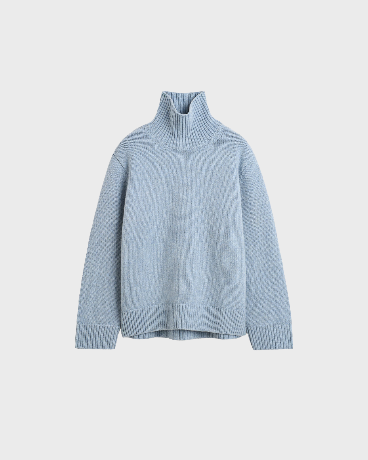 Toteme Vintage Blue Oversized Lamswool Turtleneck