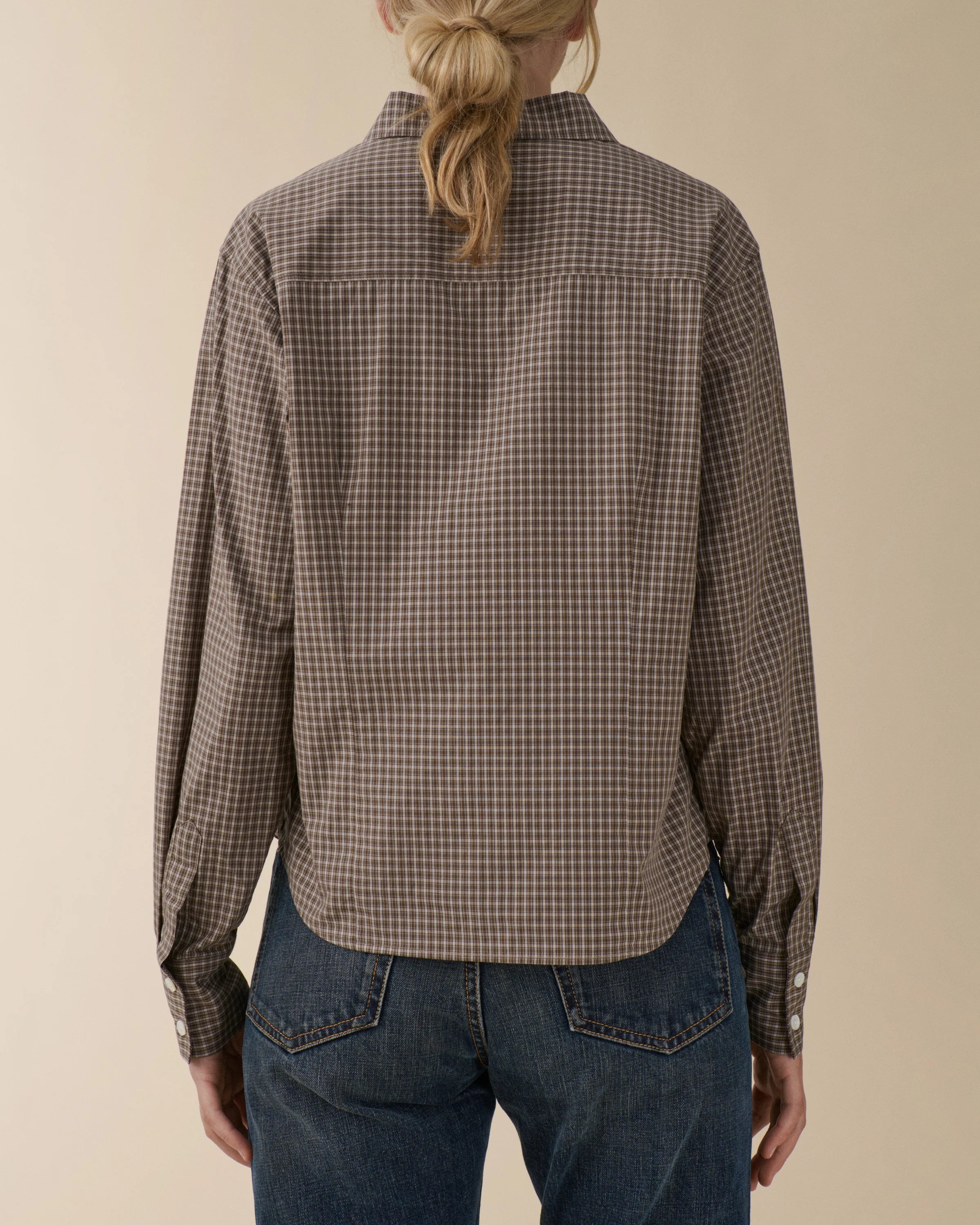 Jeanerica Brown Check Vera Shirt