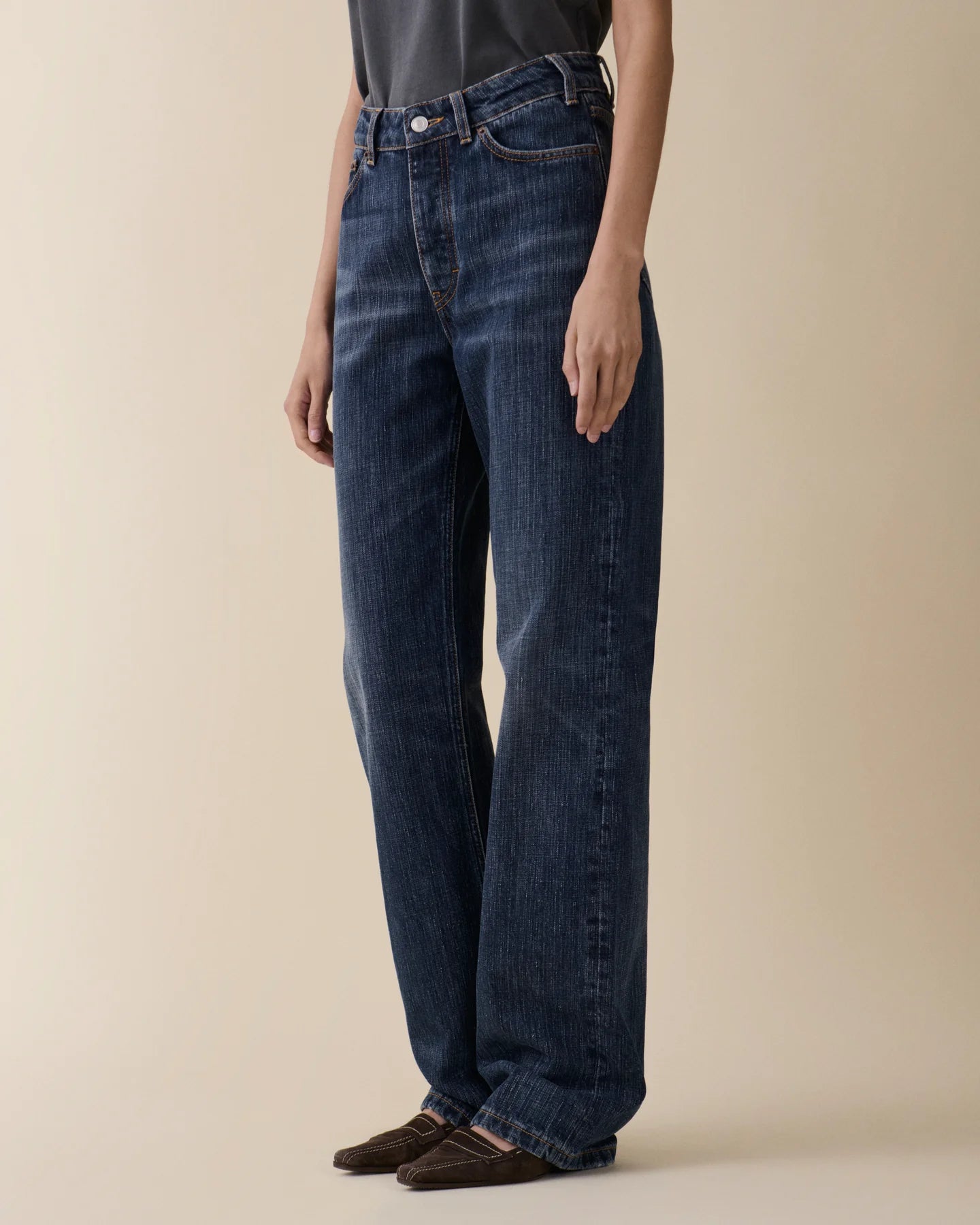 Jeanerica Dark Blue Righe Virgo Jeans