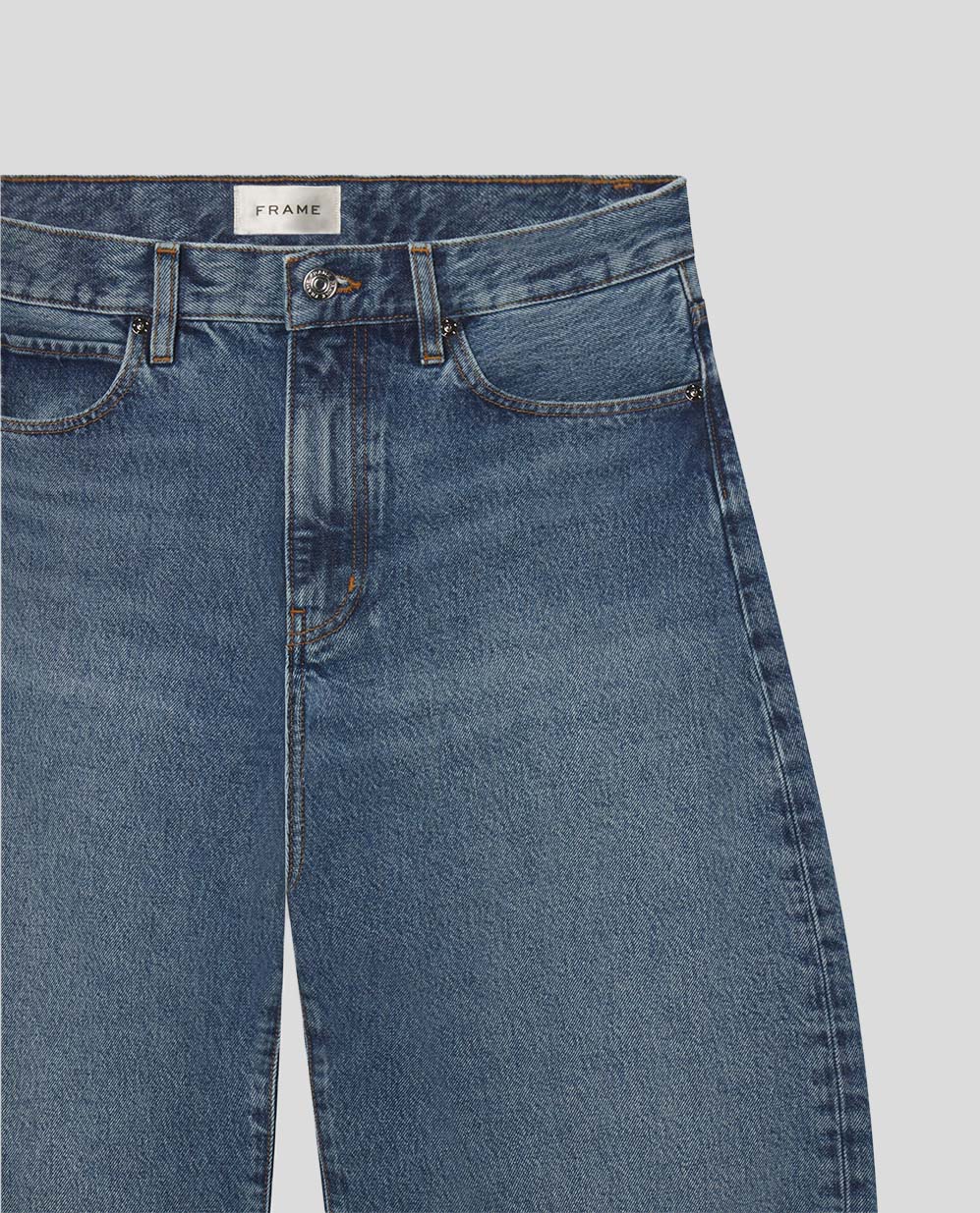 Frame The Bubble Crop Knock Out Raw Fray Jeans