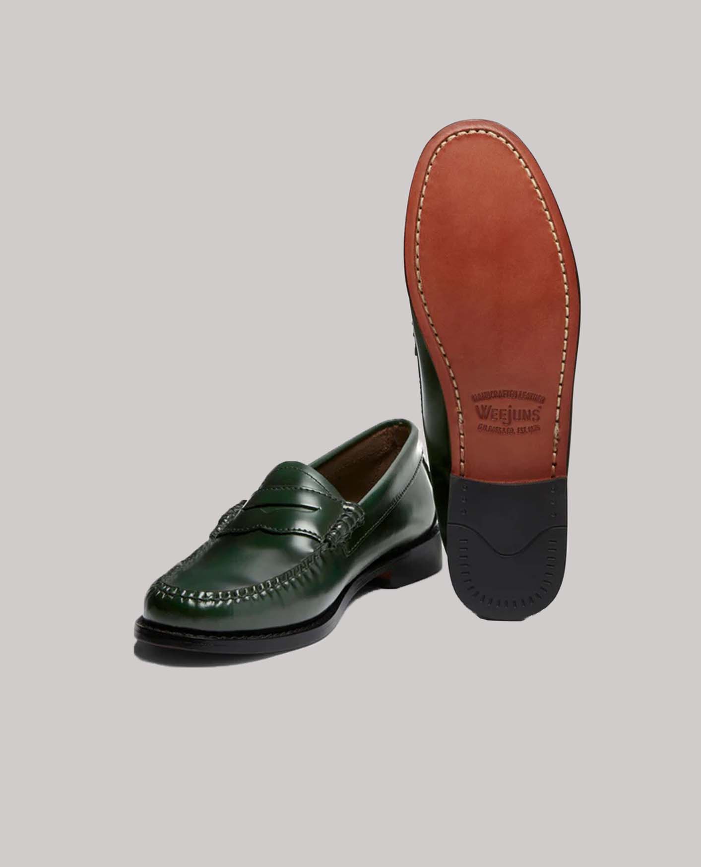 G.H Bass & Co. Weejuns Penny Loafers Dark Green