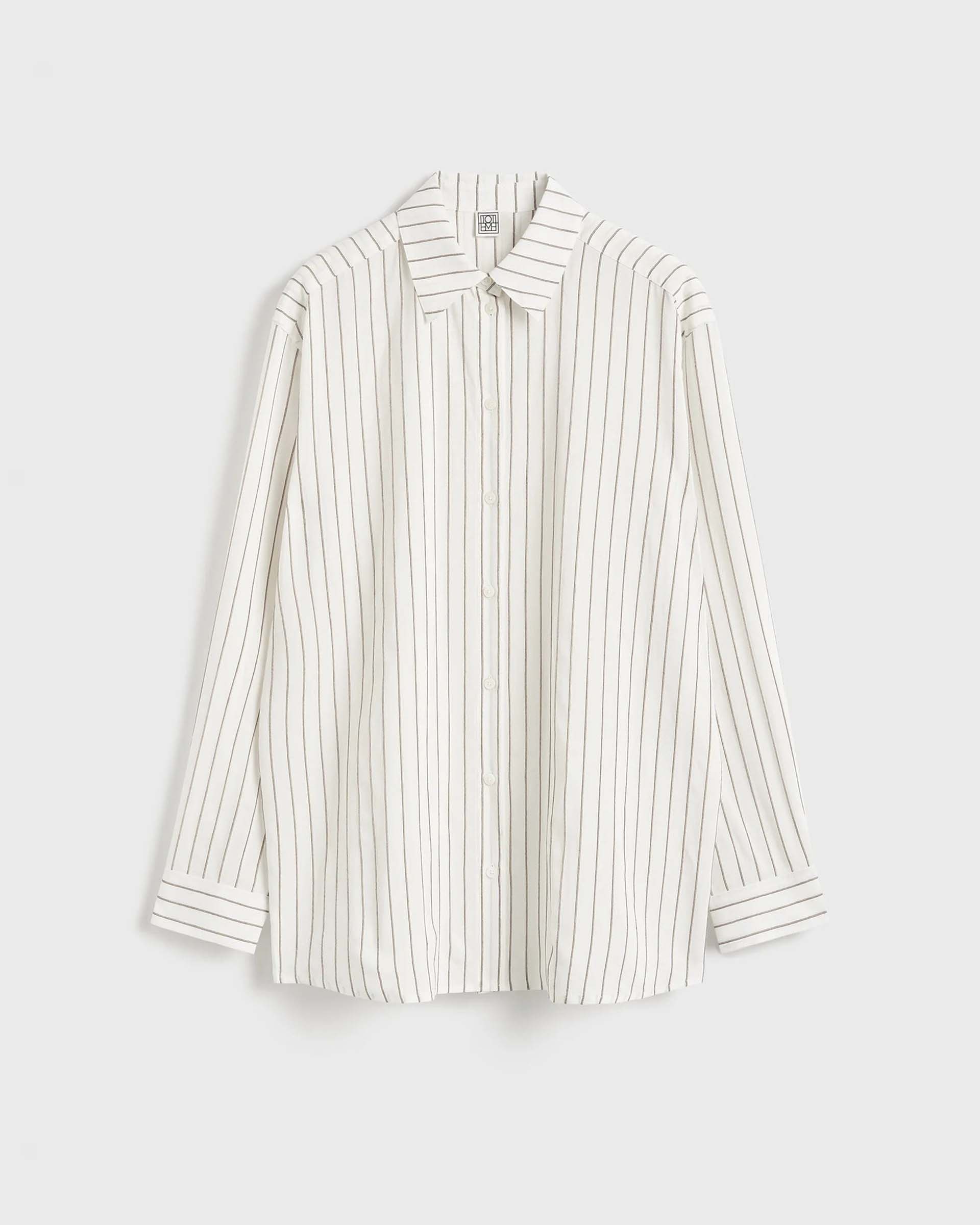 Toteme White/Oyster Classic Stripe Shirt