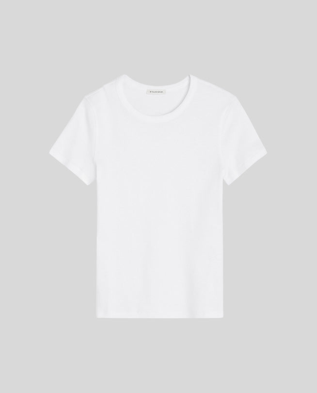 By Malene Birger Pure White Alicia Flat T-shirt